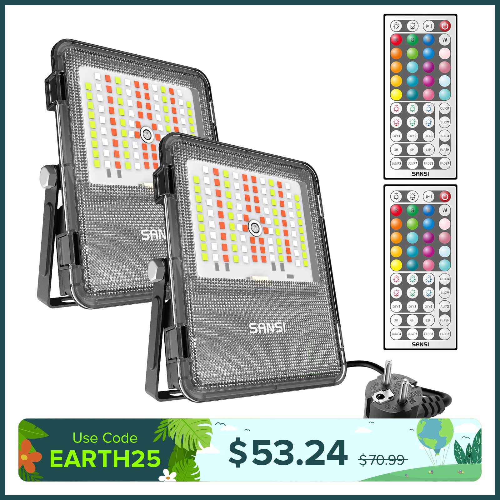 20W RGB LED Flood Light (EU ONLY)