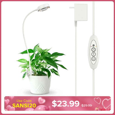 Lampada LED per la coltivazione con clip da vaso da 10 W