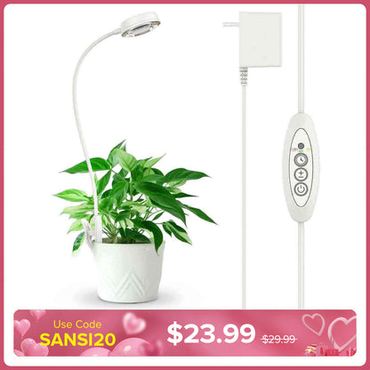 Lampada LED per la coltivazione con clip da vaso da 10 W