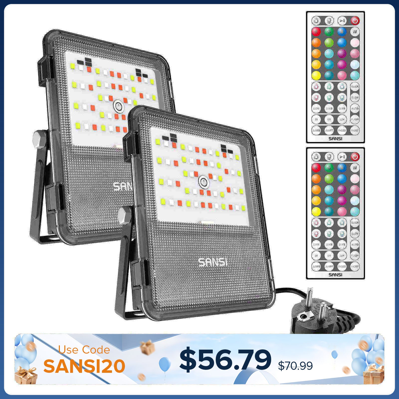 20 W RGB-LED-Flutlicht (NUR EU)