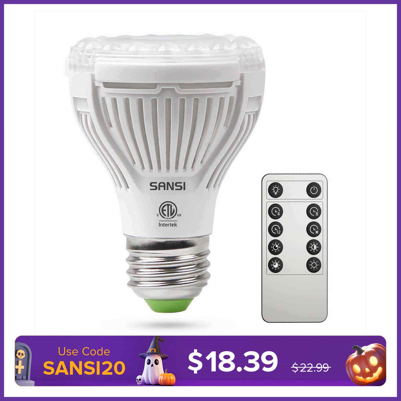 PAR20 5W LED-Wachstumslampe mit Fernbedienung (NUR USA)