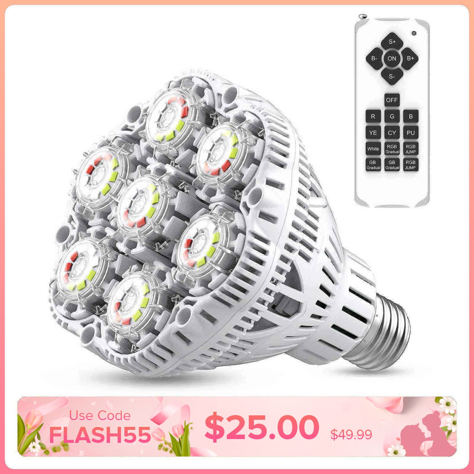 BR30 30 W LED-RGB-Pool-Glühbirne (NUR USA)