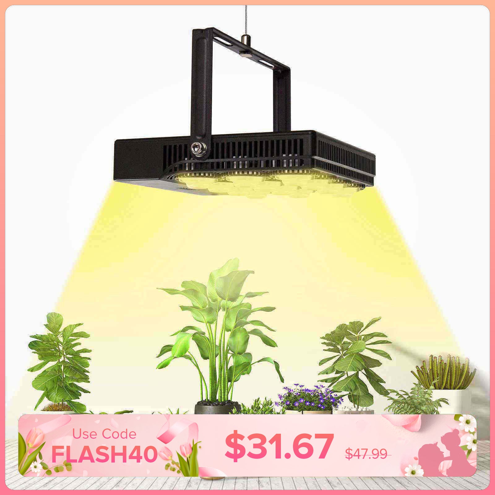 45W Panel LED Grow Light (UK ONLY)