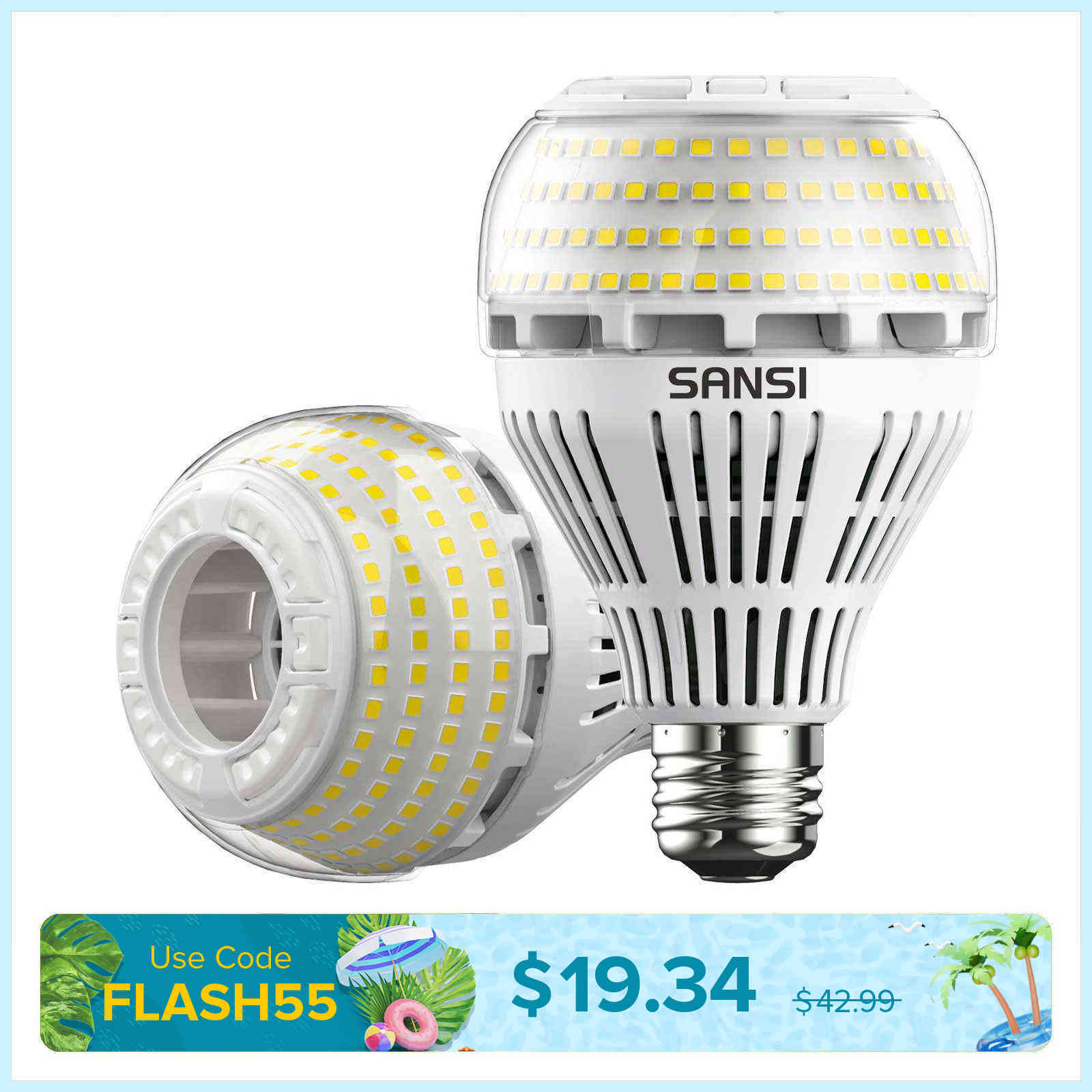A21 22W LED 3000K/5000K Light Bulb
