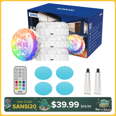 Luce d'atmosfera RGB con ricarica wireless e cambio colore (SOLO USA)