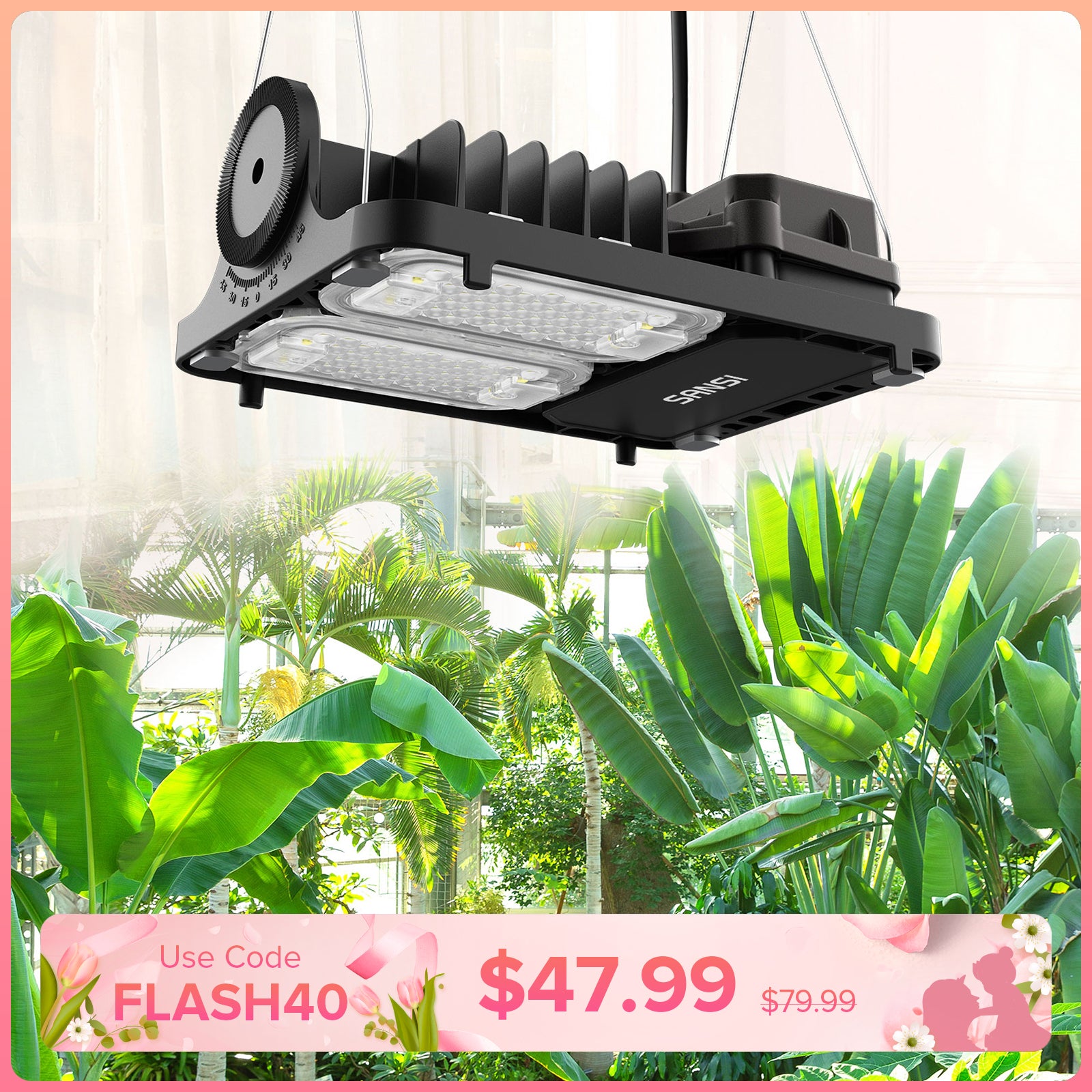 Dimmable 70W Panel LED Grow Light (EU/UK ONLY)