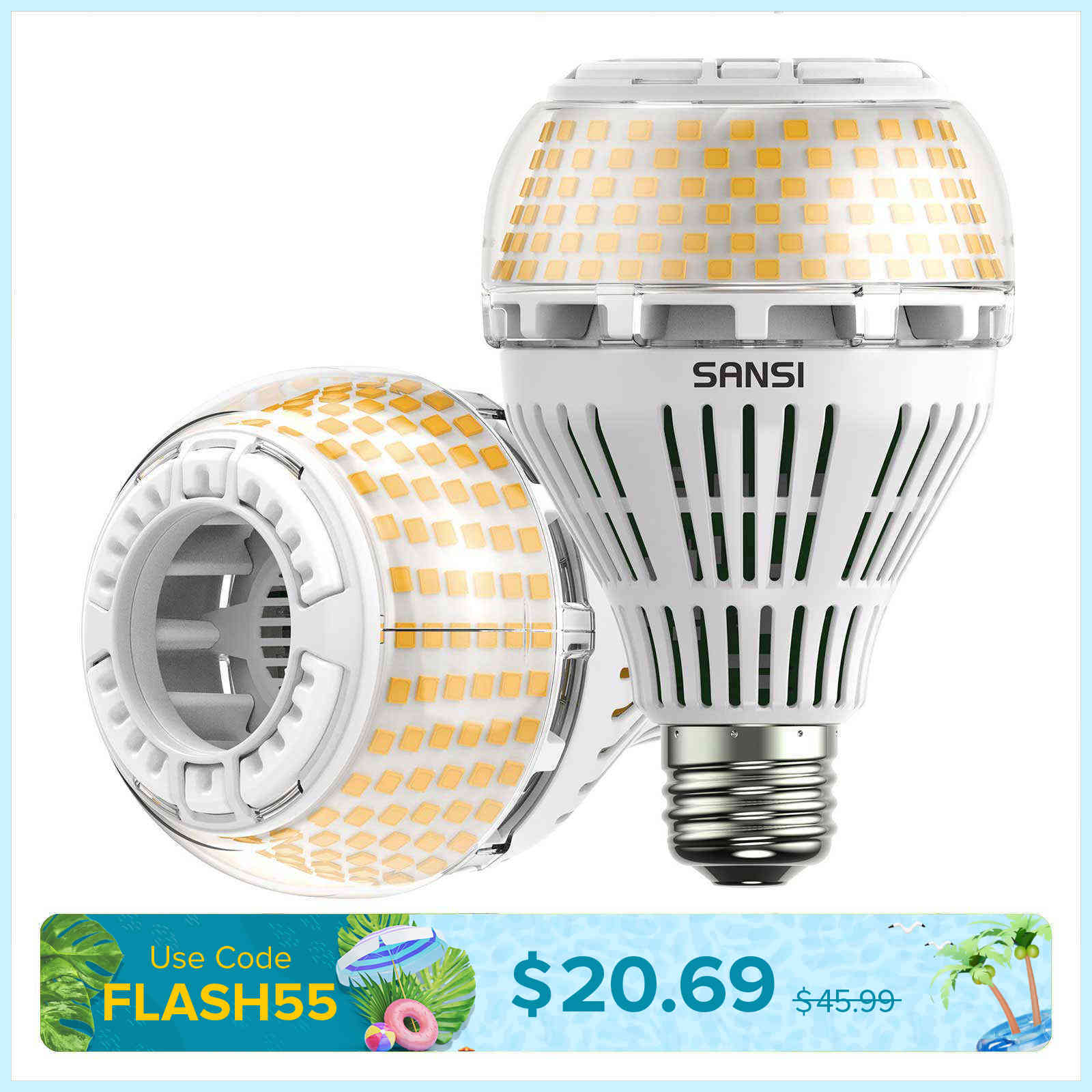 Dimmable A21 27W LED 3000K/5000K Light Bulb (EU ONLY)