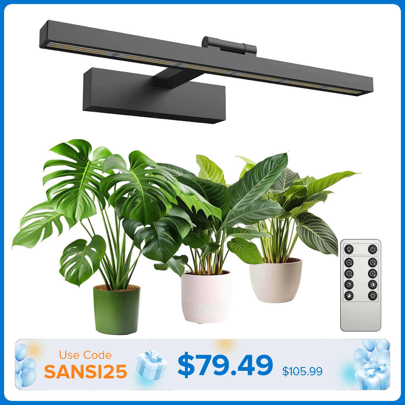 SANSI 35W Wandmontierte LED-Pflanzenlampe