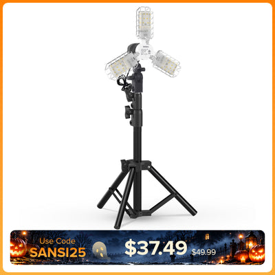 SANSI 30W Adjustable Panel LED Work Light with Stand (US ONLY)