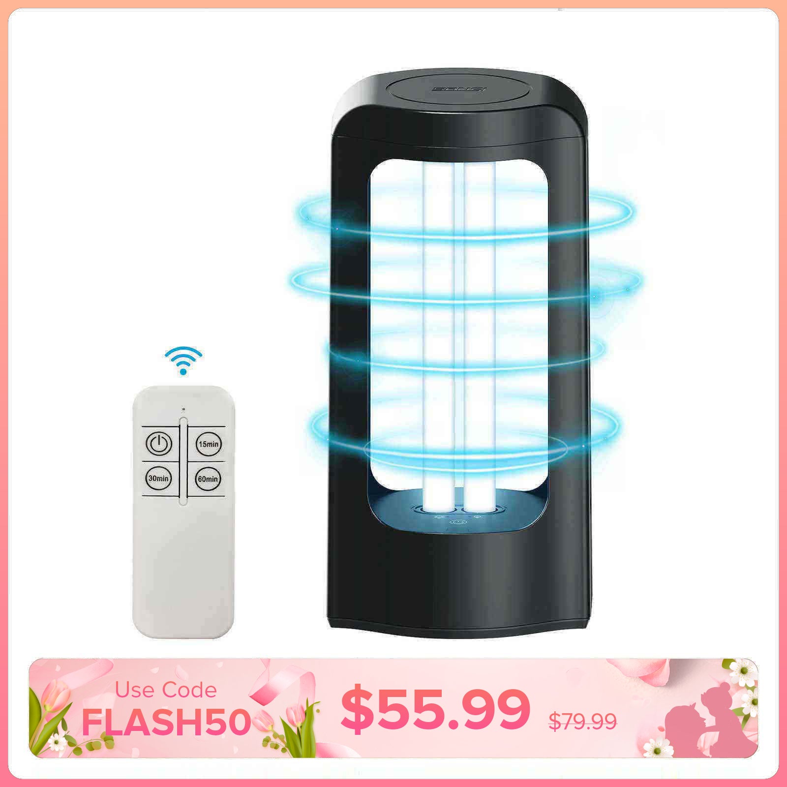 27-W-UV-Licht-Desinfektionsgerät mit Fernbedienung