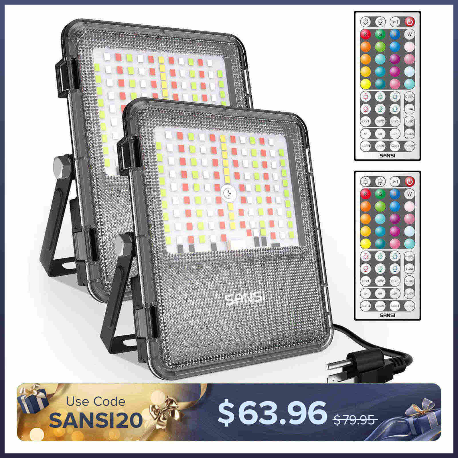 160W RGB LED Flood Light (US ONLY)