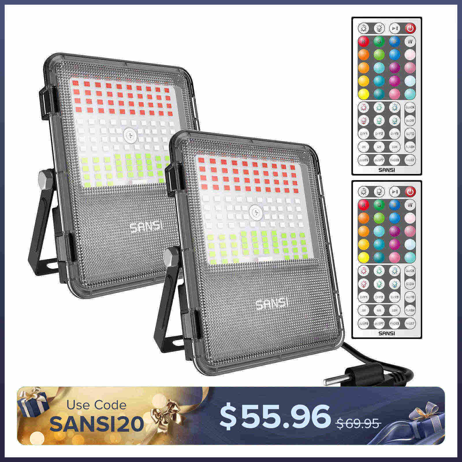 120W RGB LED Flood Light (US ONLY)