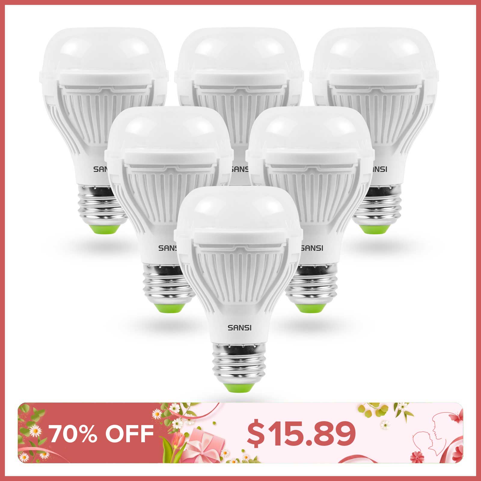 Upgraded A19 13W LED 3000K/5000K Light Bulb (US ONLY)