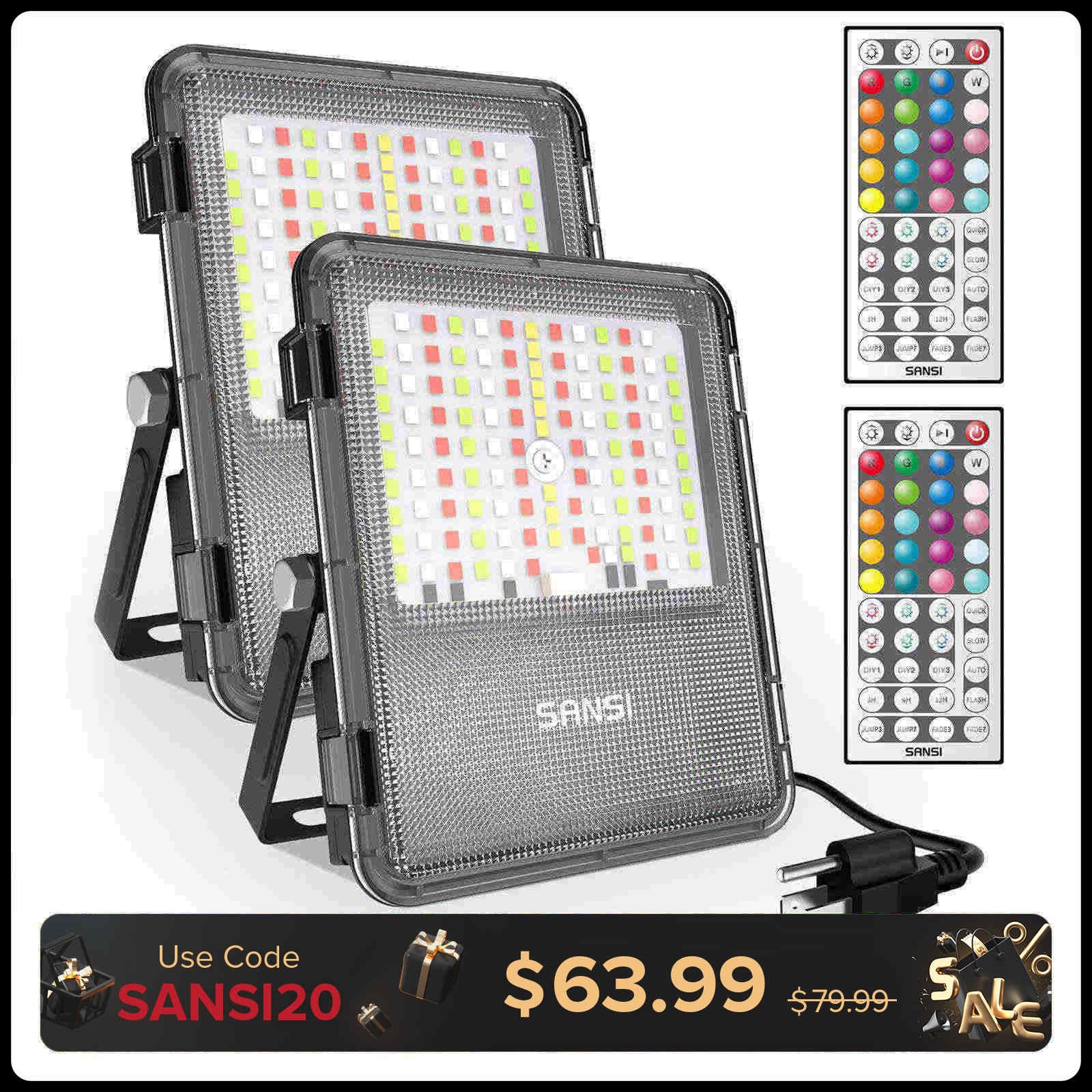 160W RGB LED Flood Light (US ONLY)