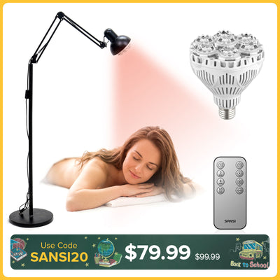 SANSI 32W Red Light Therapy for Body Face with Adjustable Stand(US/CA ONLY)