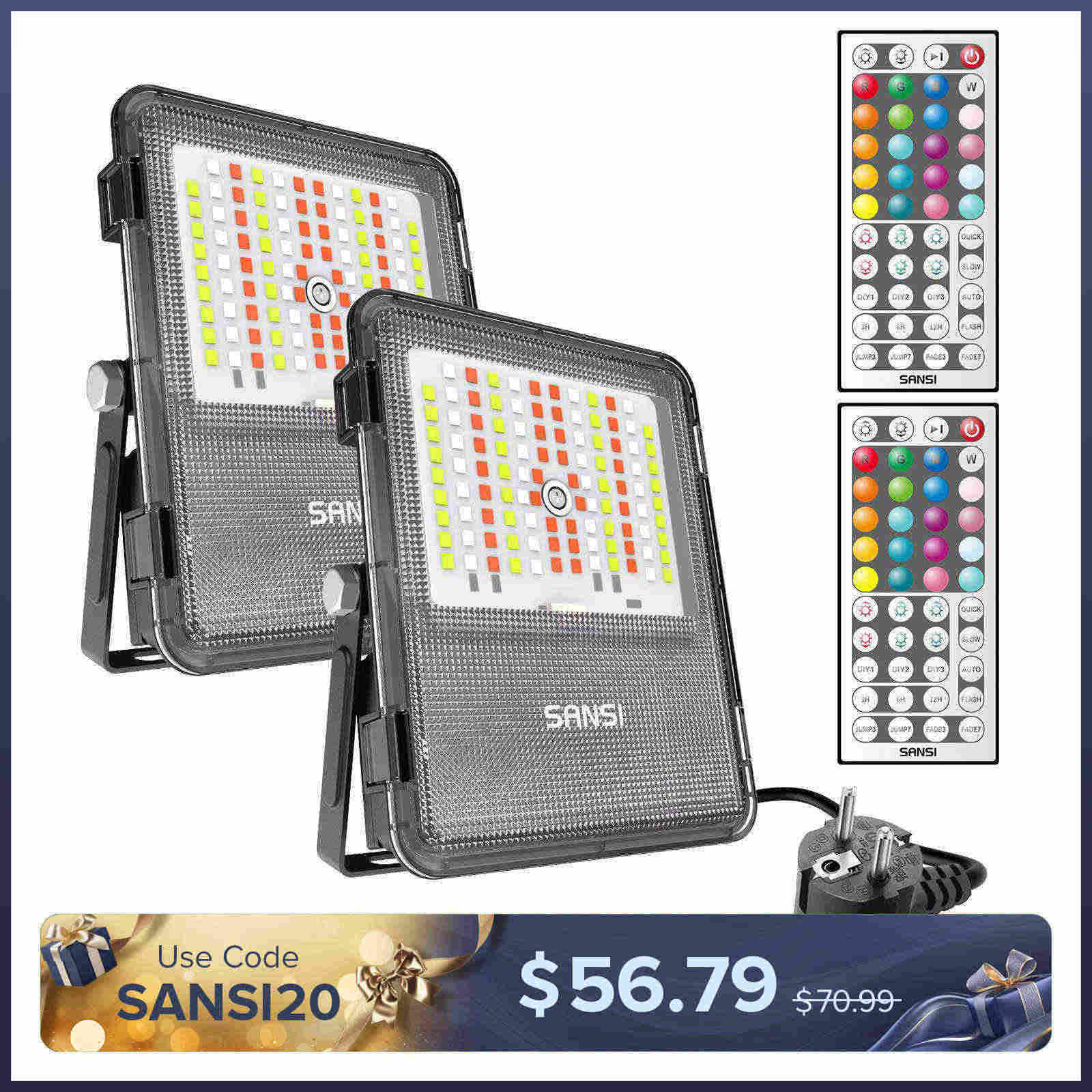 20W RGB LED Flood Light (EU ONLY)