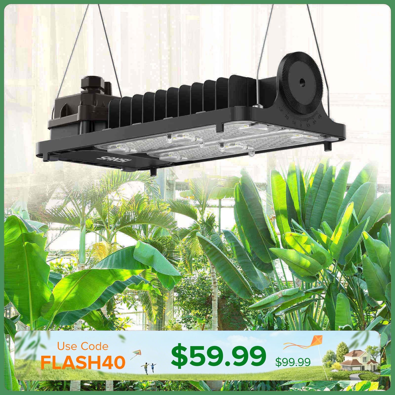 Dimmable 100W LED Grow Light (EU/UK ONLY)