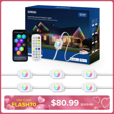 Luci RGB permanenti intelligenti per esterni SANSI