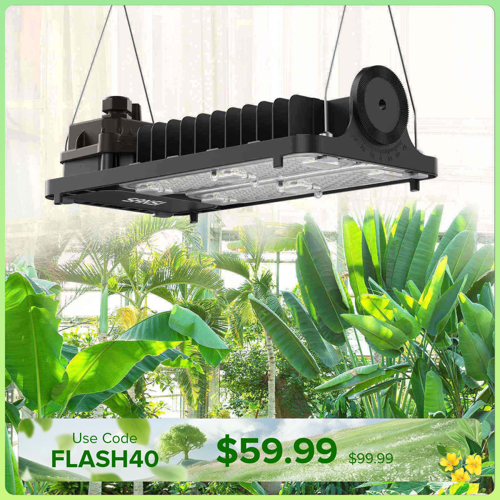 Dimmable 100W LED Grow Light (EU/UK ONLY)