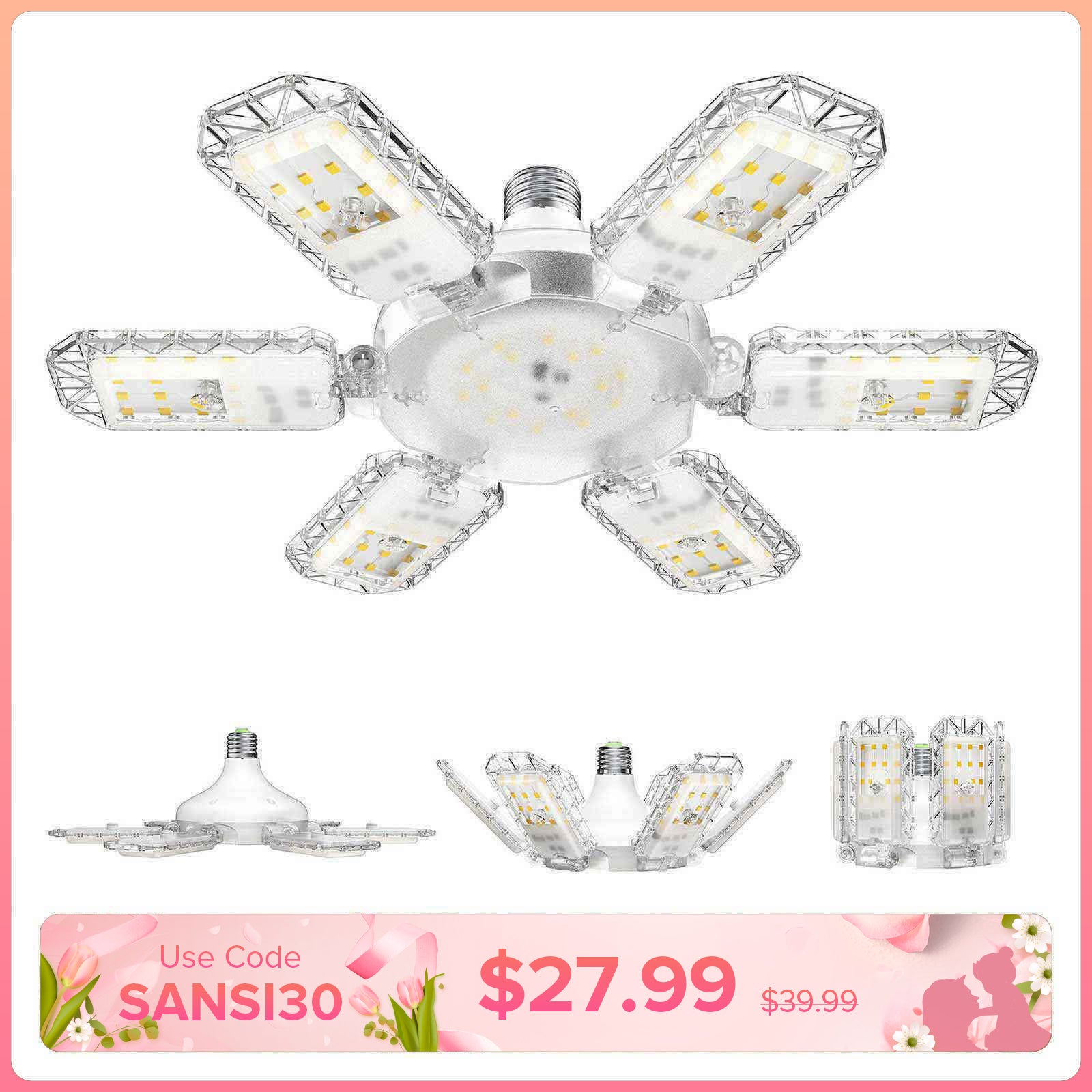 Pannello luminoso da garage da 60 W (SOLO USA)