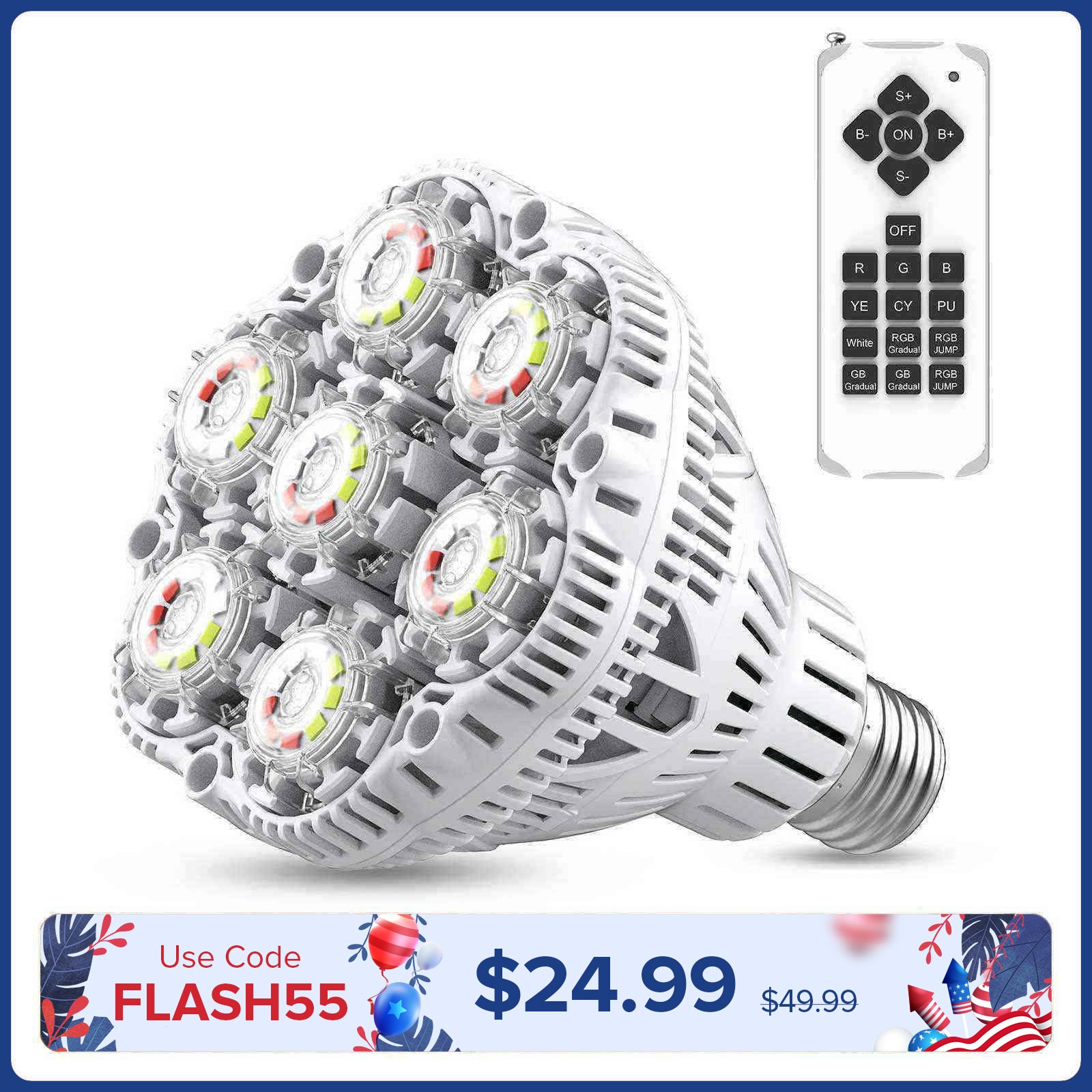 BR30 30W LED RGB Pool Light Bulb (US ONLY)