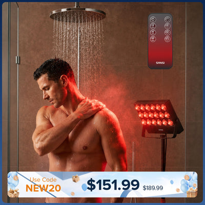 SANSI 80W Dual-Wavelength Red Light Therapy Panel with Adjustable Stand (US ONLY)