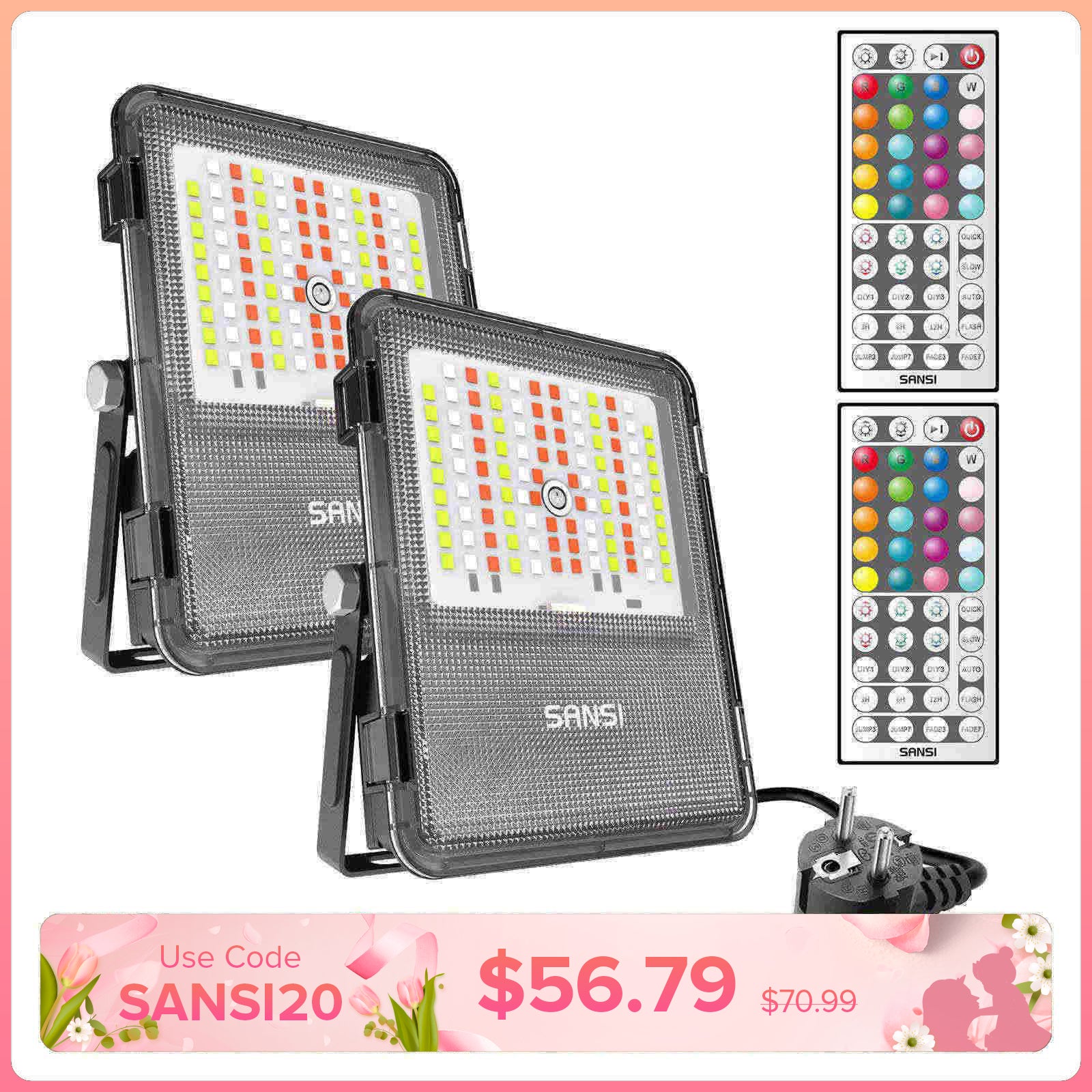 20 W RGB-LED-Flutlicht (NUR EU)