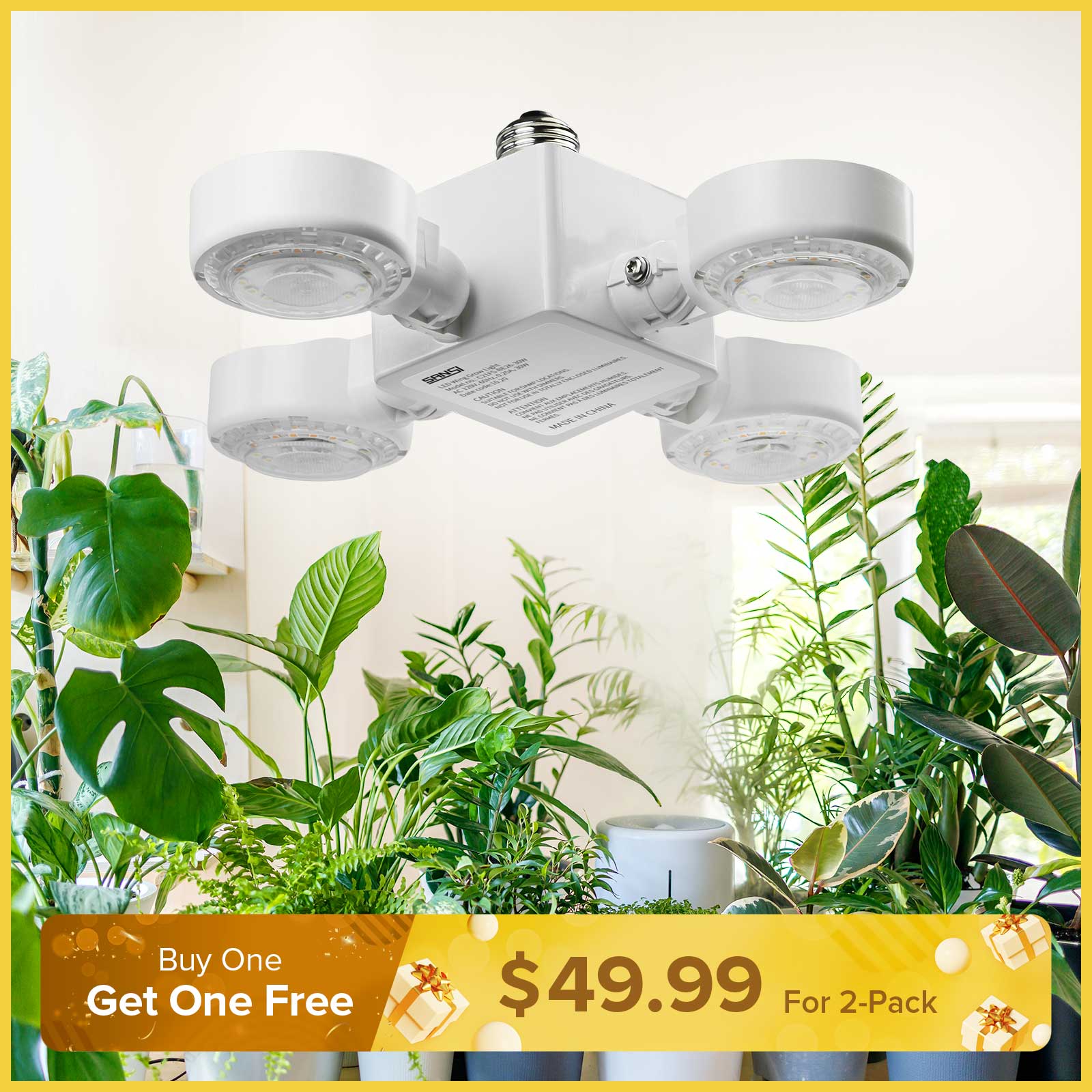 30W LED Grow Light (Folding Wings) (EU/UK ONLY)