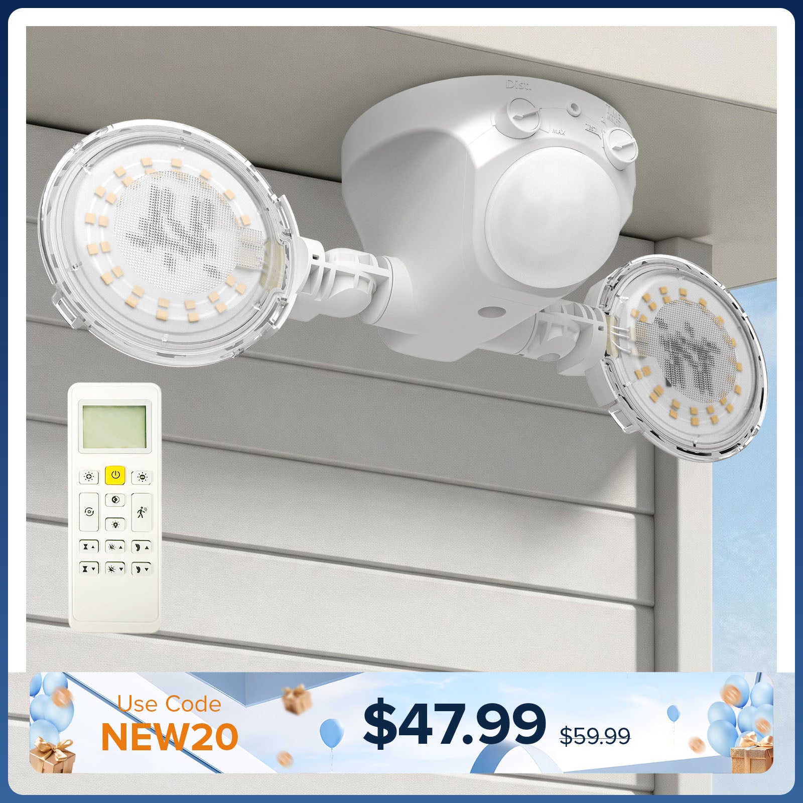 SANSI 25W Lampe de sécurité LED (Détecteur de mouvement)