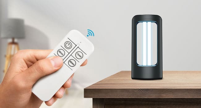 Remote Control: Disinfection time is 15/30/60 minutes optional.
