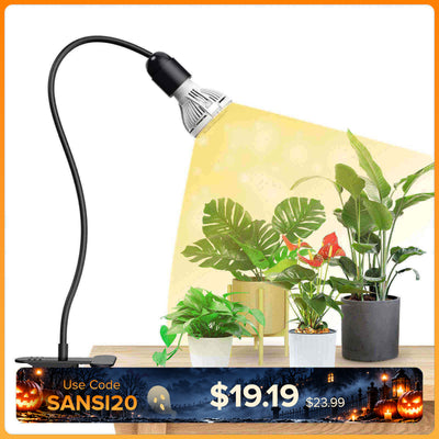 10 W verstellbares 1-Kopf-LED-Pflanzenlicht zum Anklemmen (NUR USA/Kanada) 