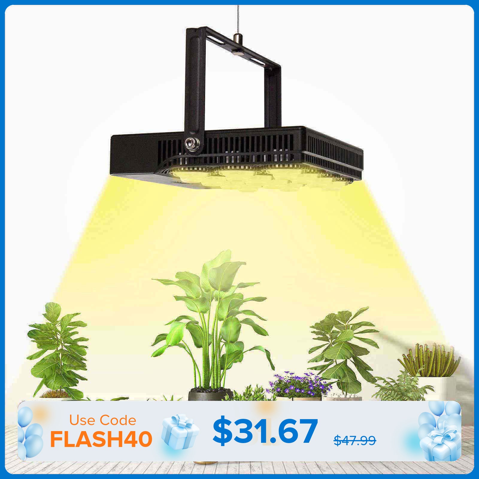 45W Panel LED Grow Light (UK ONLY)