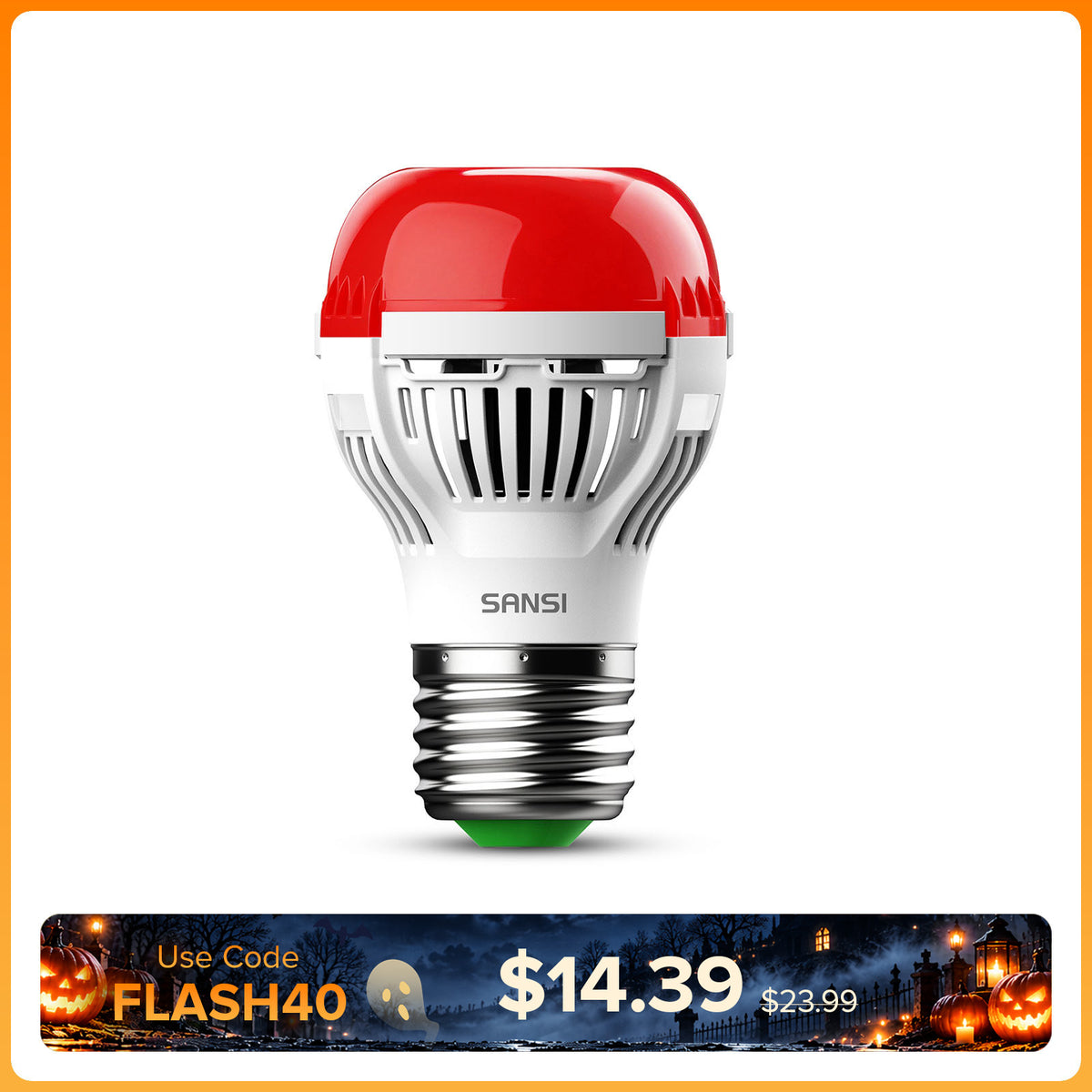 SANSI A15 6W 670nm Red Light Bulb for Sleep Therapy(US/CA ONLY)