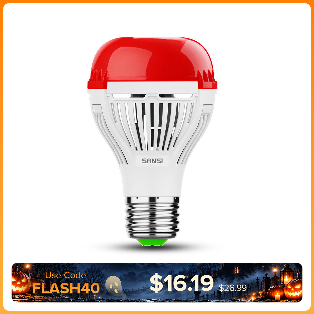 SANSI A19 10W 670nm Red Light Bulb for Sleep Therapy