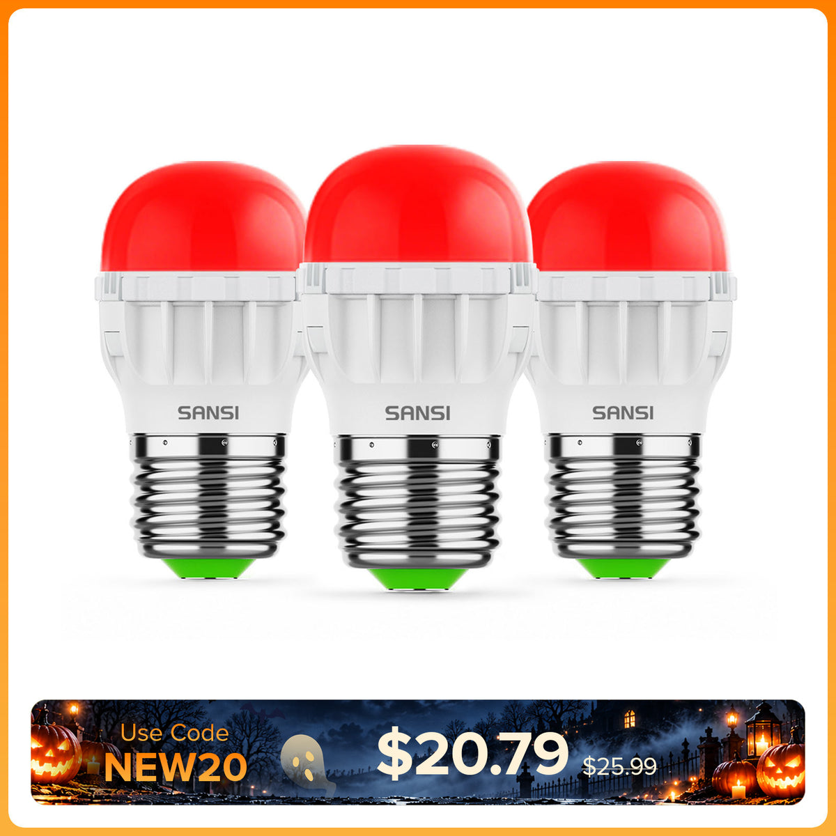 SANSI A11 5W 670nm Red Light Bulb for Sleep Therapy