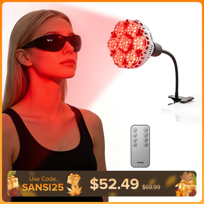 SANSI 32W Red Light Therapy for Body Face with Clip(US/CA ONLY)