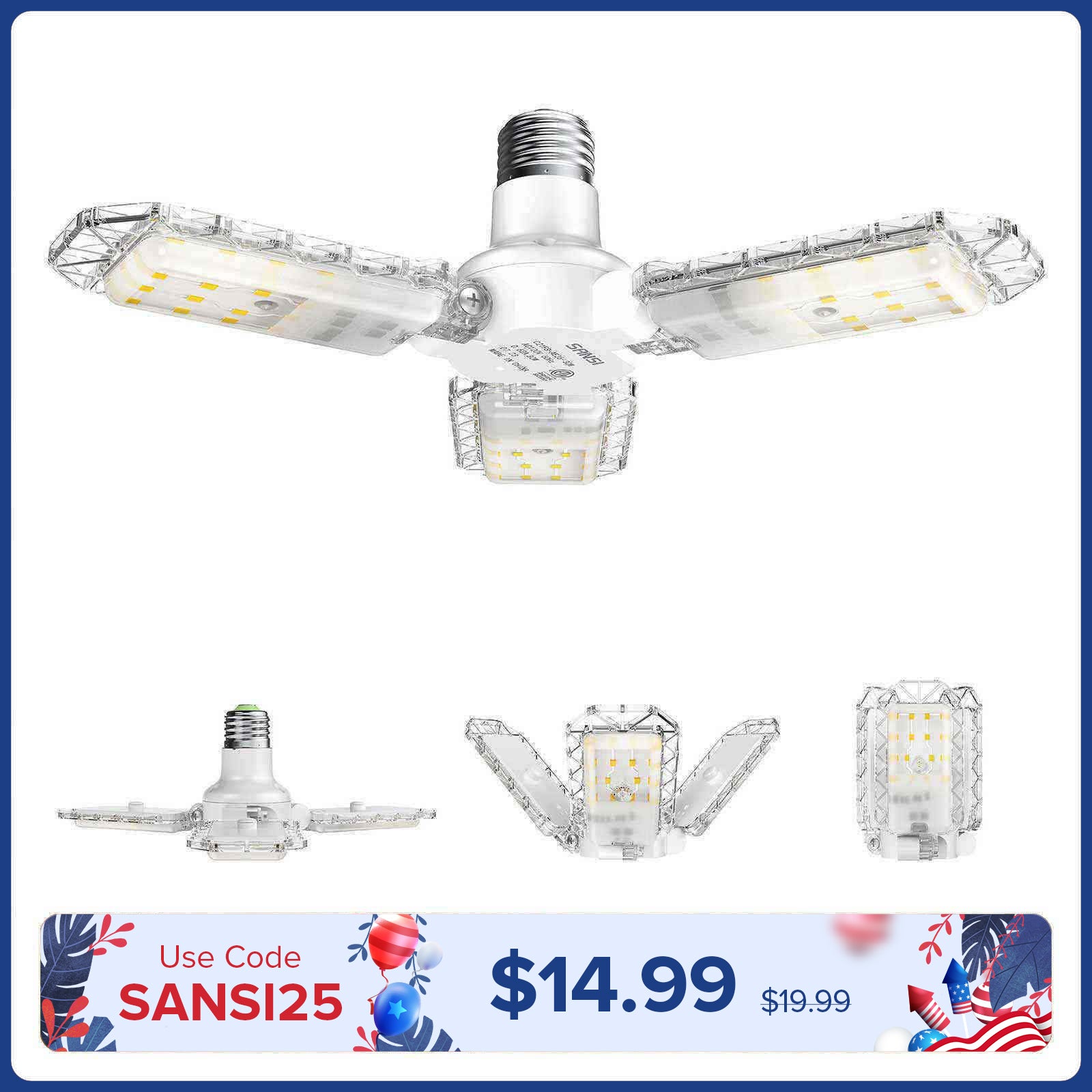 30W Panel Garage Light (US ONLY) – SANSI Lighting