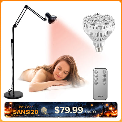 SANSI 32W Red Light Therapy for Body Face with Adjustable Stand(US/CA ONLY)