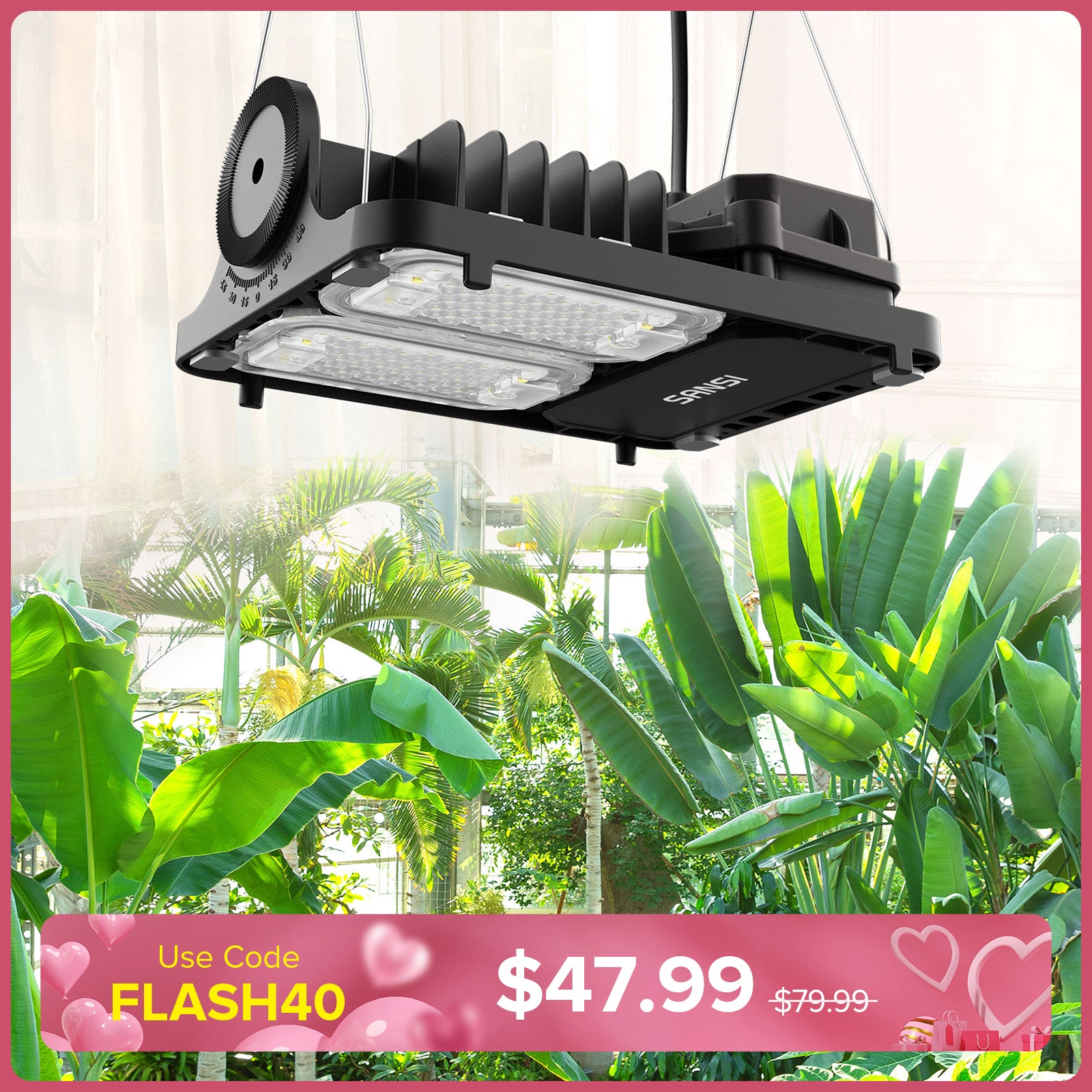 Dimmable 70W LED Grow Light (EU/UK ONLY)