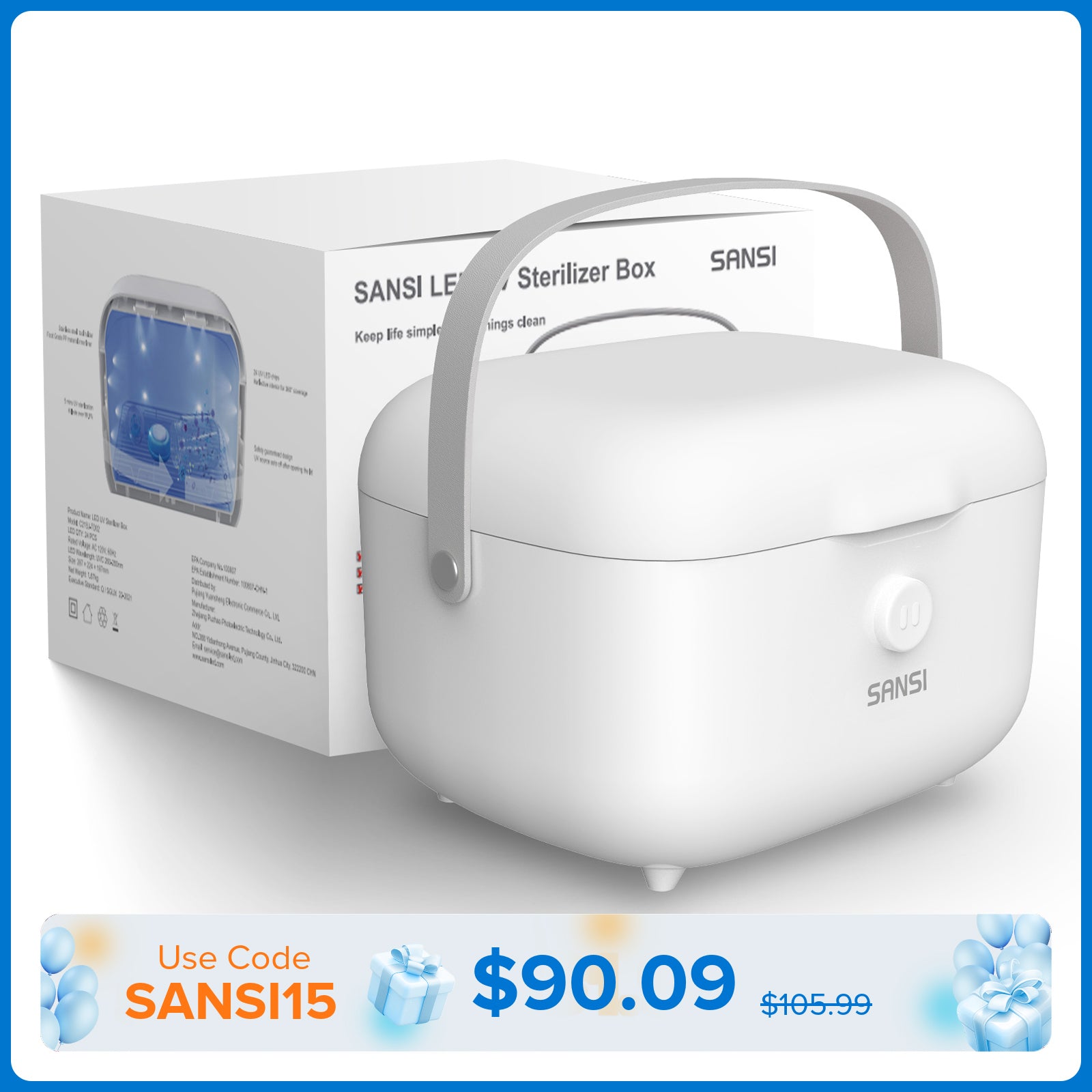 15W UV Light Sanitizer Box (US ONLY)