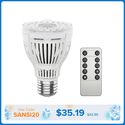 SANSI A19 10W LED Grow Light Bulb With Remote Control (EU/UK ONLY)