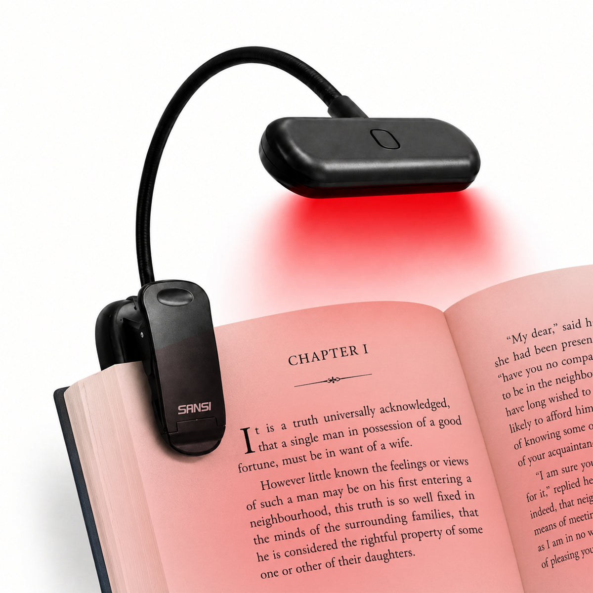 SANSI Clip-On Red Reading Light (US ONLY)
