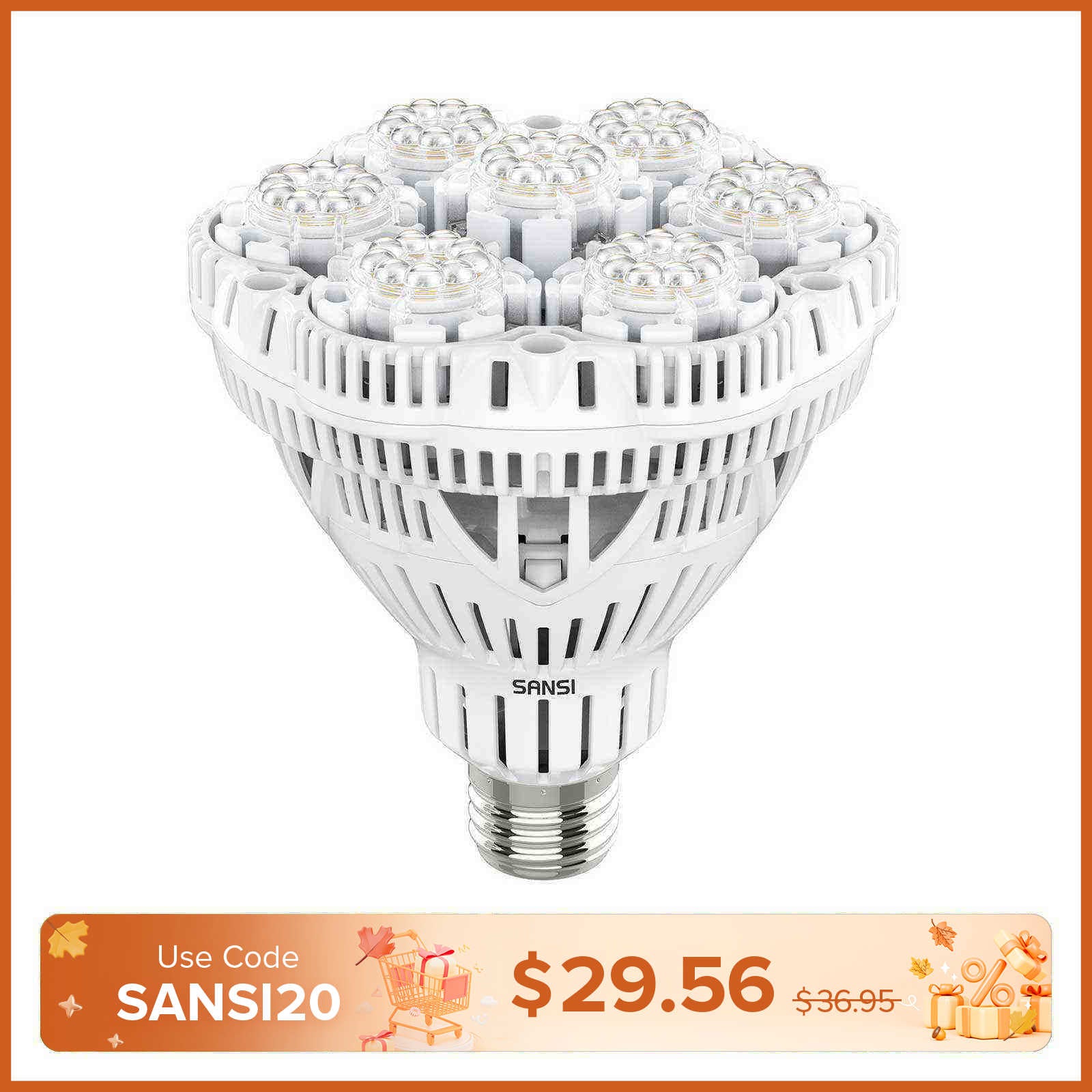BR30 36W LED Grow Light Bulb