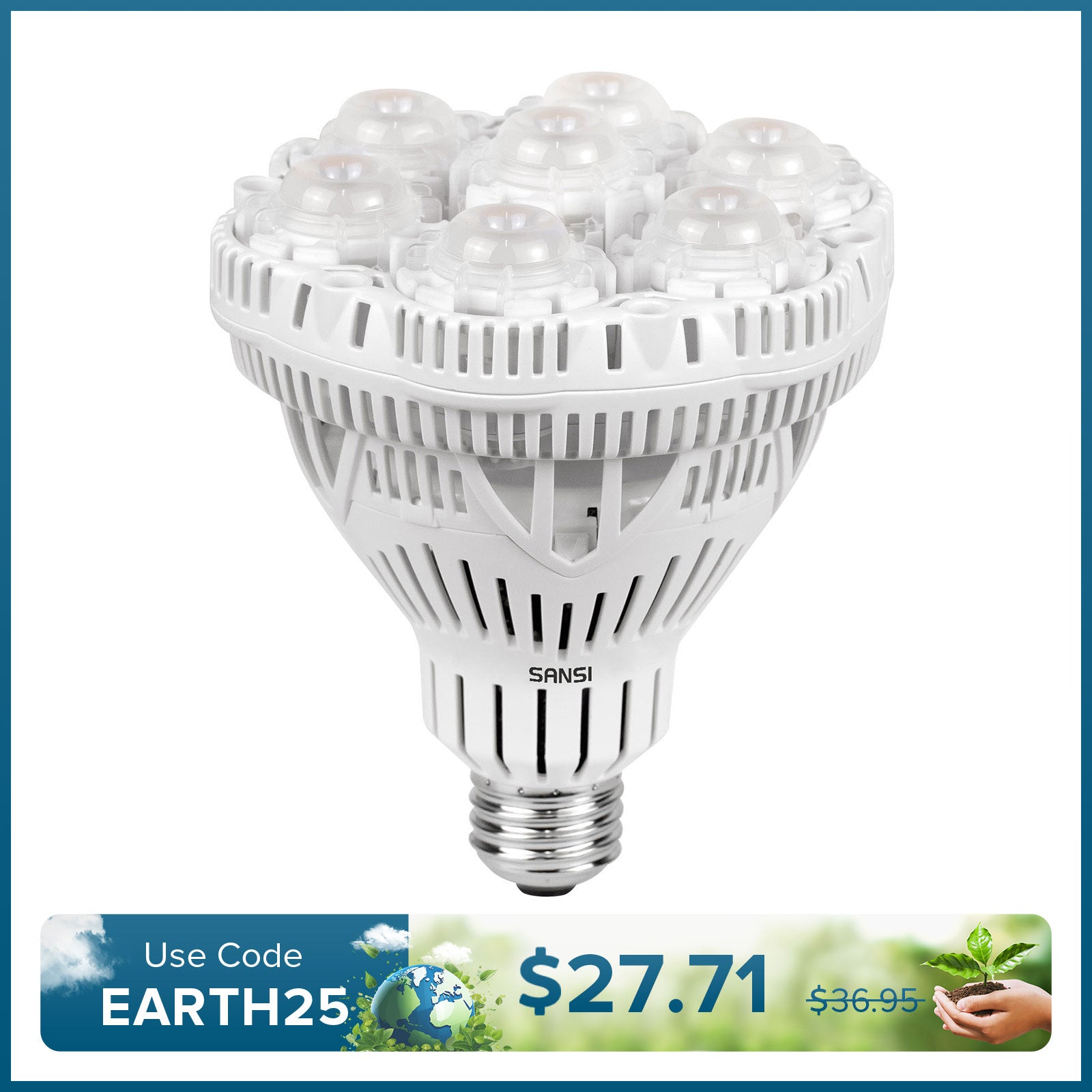 BR30 36W LED Grow Light Bulb