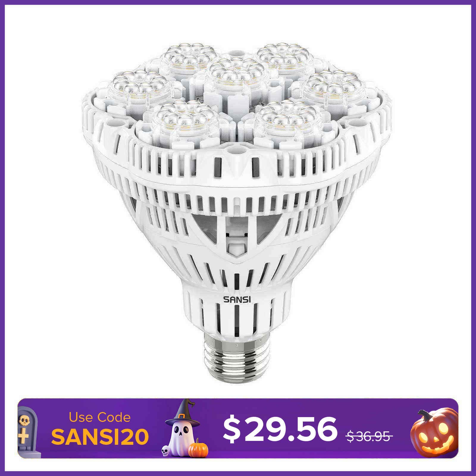 BR30 36W LED Grow Light Bulb