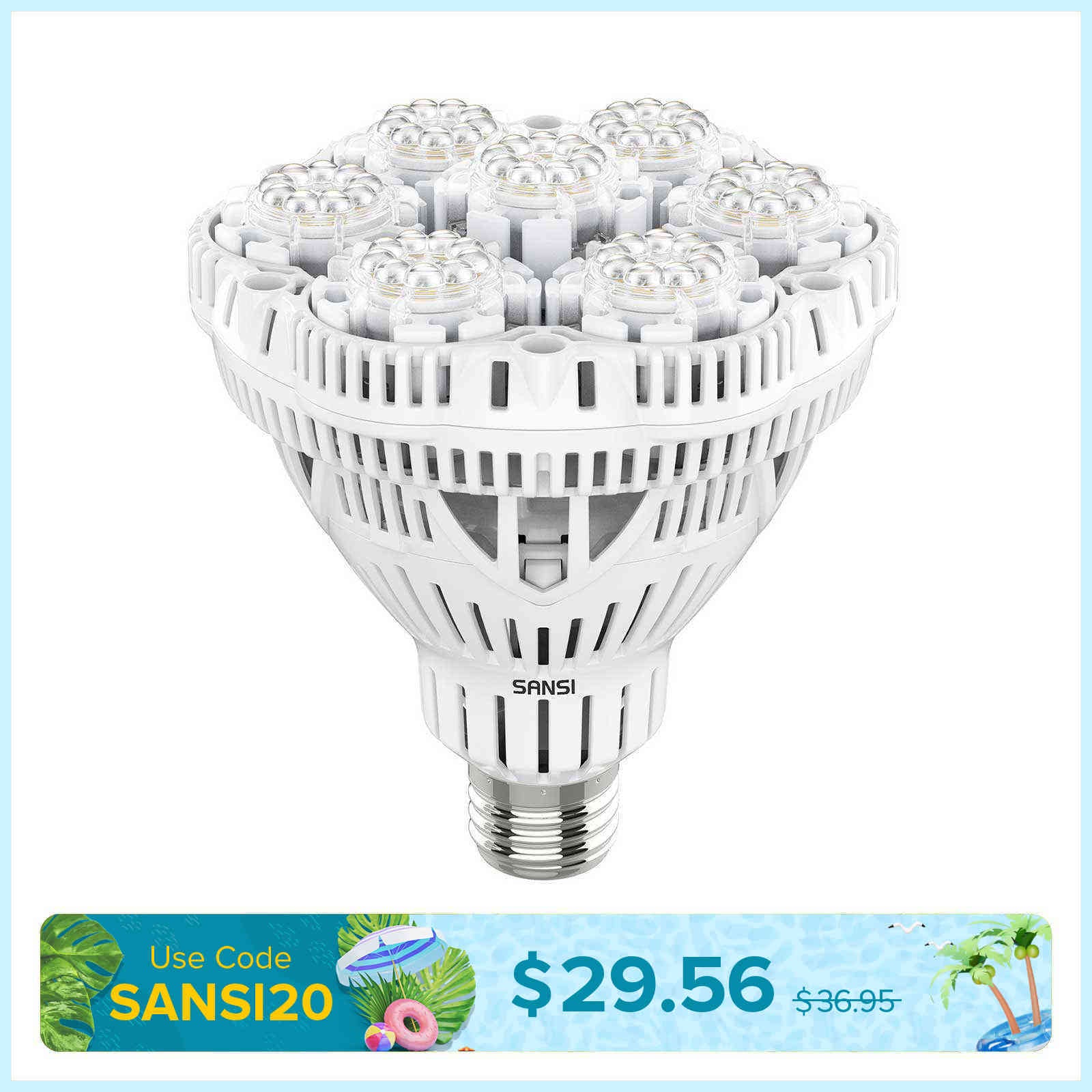 BR30 36W LED Grow Light Bulb