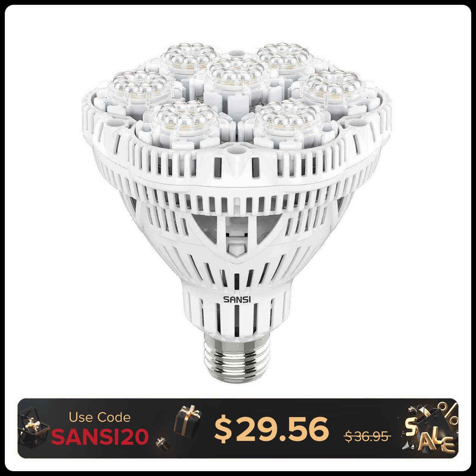 BR30 36W LED Grow Light Bulb