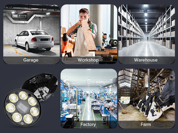 Wide Application：workshop,warehouse,farm and repair shop.Can be used in ambient temperatures from -22°F to 122°F.