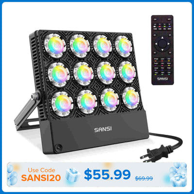 70W RGB LED Flood Light(US ONLY)