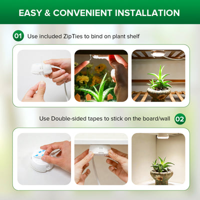 led plant grow light instructions SANSI 20W Puck LED Grow Light with Timer(US/CA ONLY)